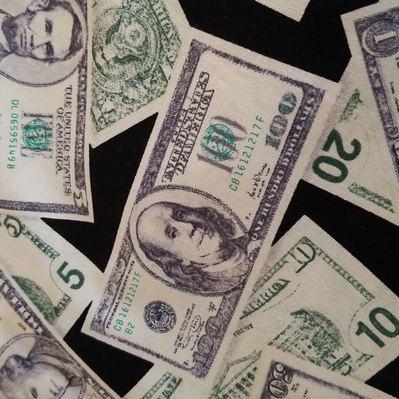 "Money" Fabric - Picture 2 of 4